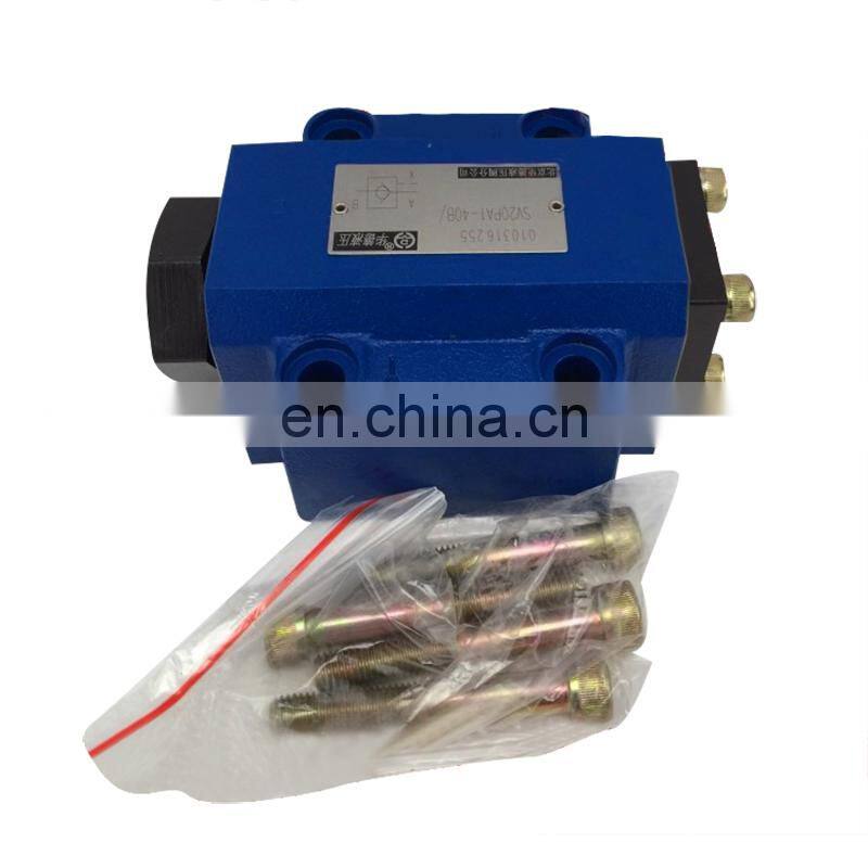 Trade assurance HUADE Hydraulic control one-way valve SV10PA-1-30 SV30PA-1-40B