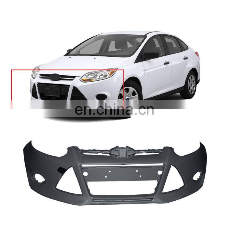 NEW Front Bumper Cover for 2012 2013 2014 Ford Focus Sedan / HatchFO1