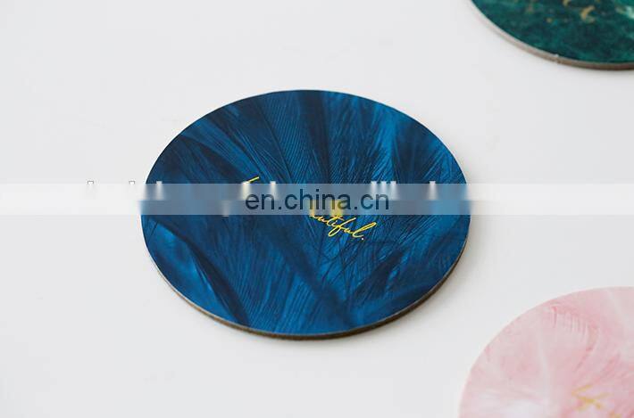 China supplier Personalized felt natural printing coaster manufacturer