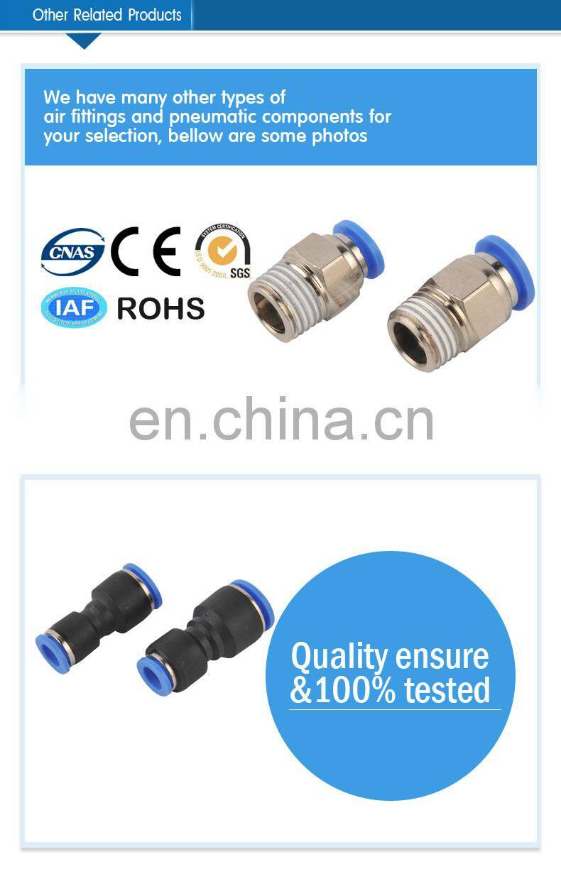 Pneumatic Elbow Pipe Fitting PL PU Tube Fittings