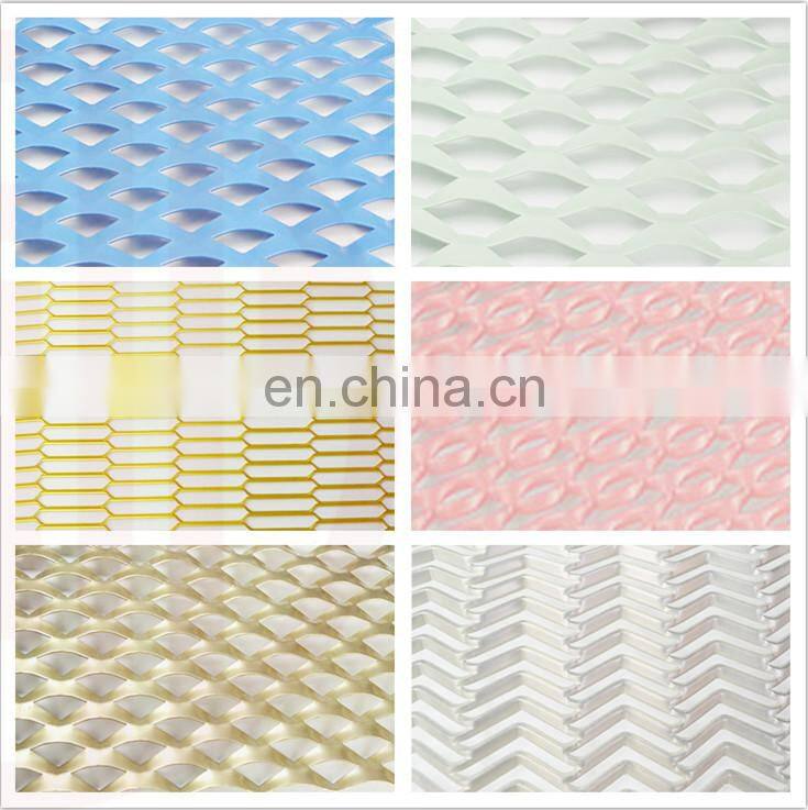 Aluminum Decorative mesh Expanded metal Building Exterior facade panel