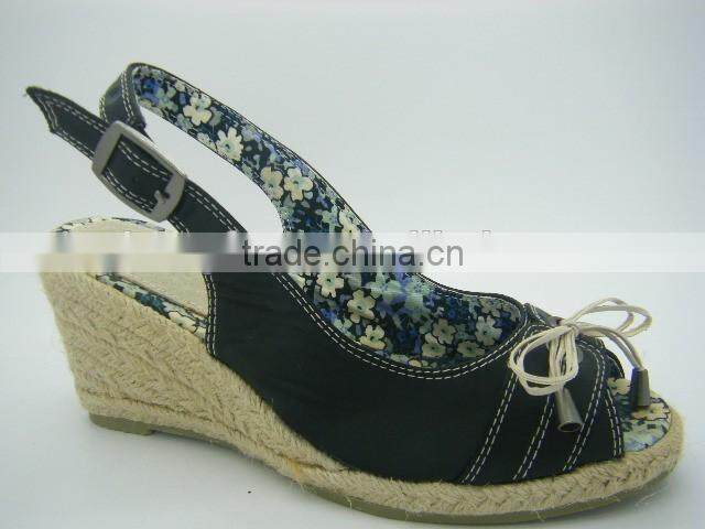 2016 high heel wedges espadrille women's casual shoes