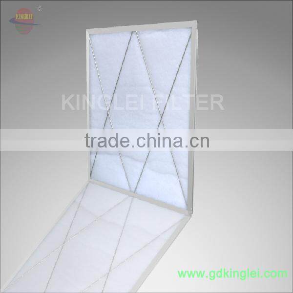 Fireproof white fiber cotton pleated filter
