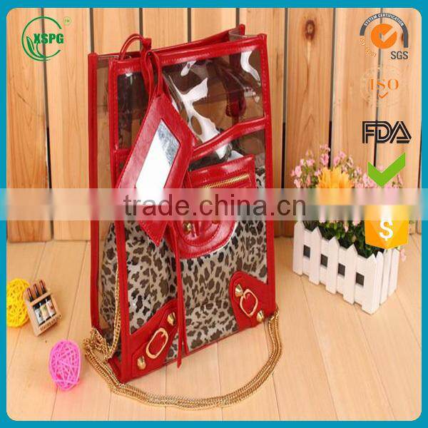Fashionable pvc packaging shoulder bag