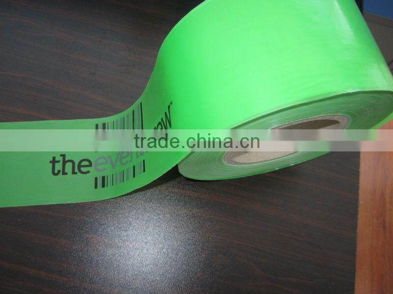 Custom Printed PE hazard warning tape,Plastic Barricade Tapes.