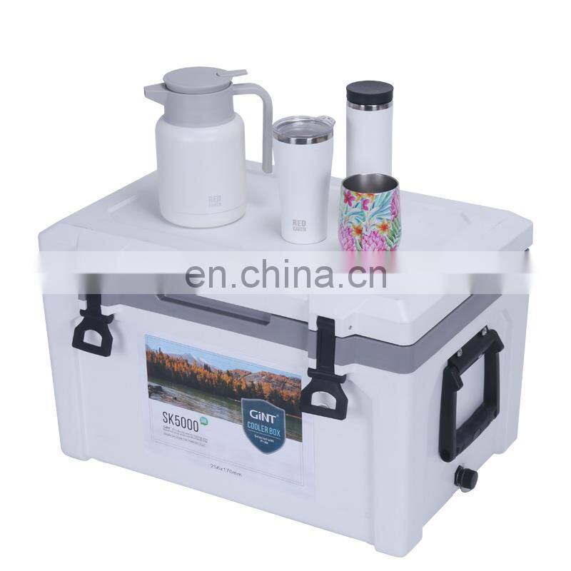 Insulated wholesale Hot selling Eco friendly Outdoor 50L Waterproof Portable cooler box For Camping fishing