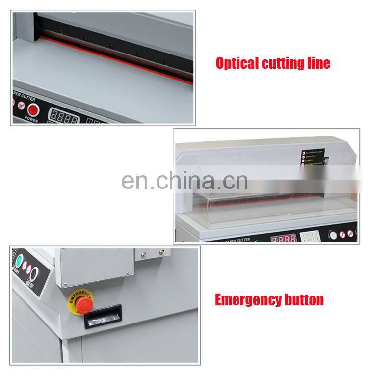 NO MOQ heavy duty book guillotine paper cutter automatic electric paper cutting machine price manufacturer