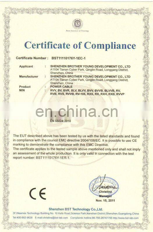 Electric Wire Cable New PVC 2.5mm Electric Cable Factory Price