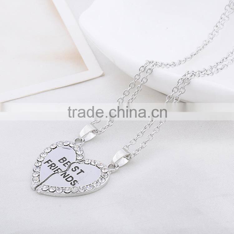initial pendant necklace love friends alloy pendant necklace fashion