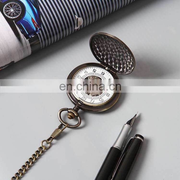SHUHANG SH03 Classic skeleton hand winding mechanical pocket watches wristwatch oem watch dial