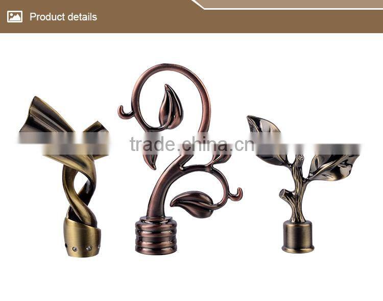 best sell home decorative curtain rods finial