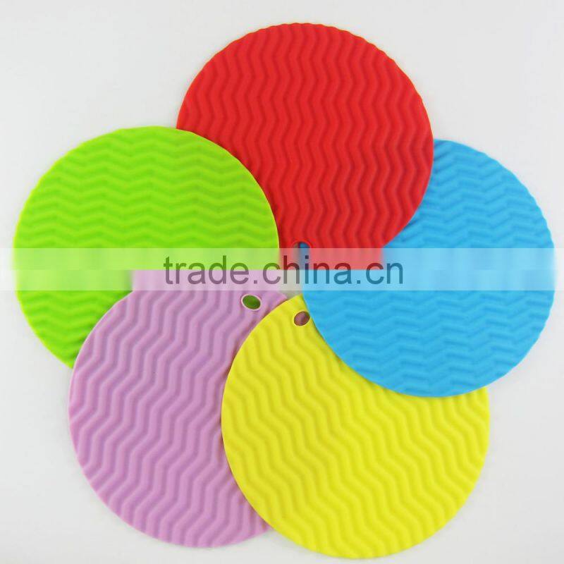 Wholesale heat insulation silicone coaster,silicone heat pad,durable silicone pot holder
