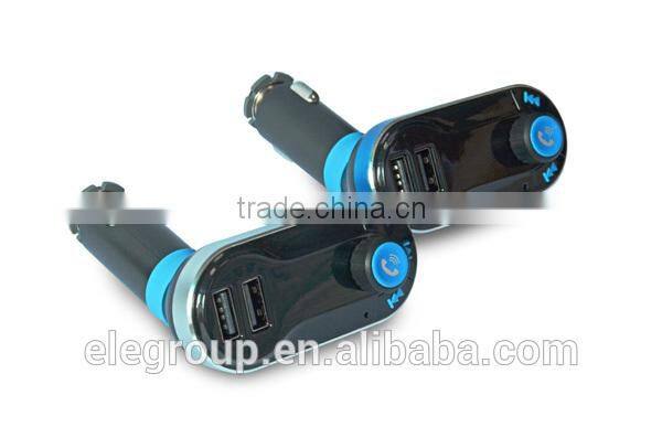 Bluetooth Car FM Transmitter + Dual Port 2.1A Car Charger