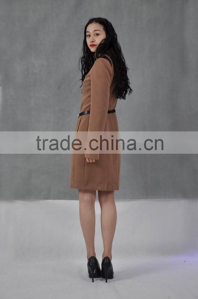 Popular fashion ladies long jacket winter coat formal wedding winter coats 2016 made in china