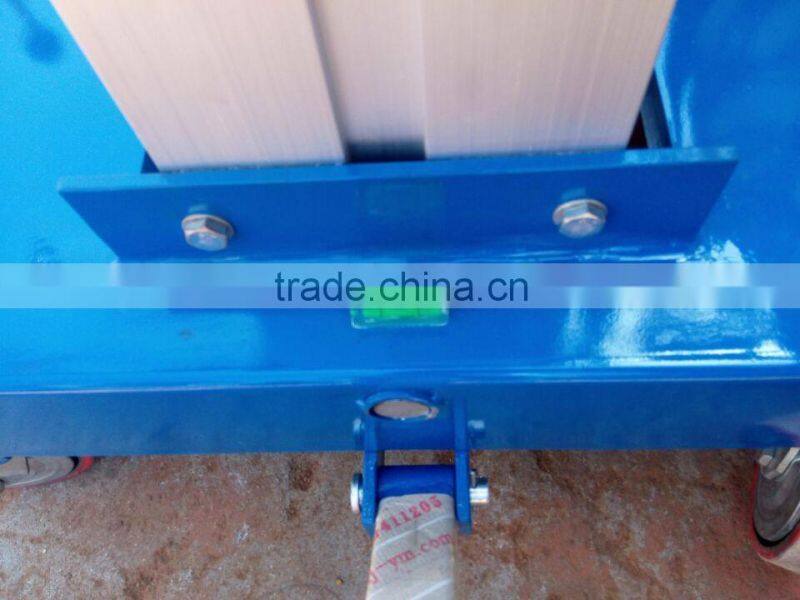 Single/double mast hydraulic telescopic aerial small aluminum work platform