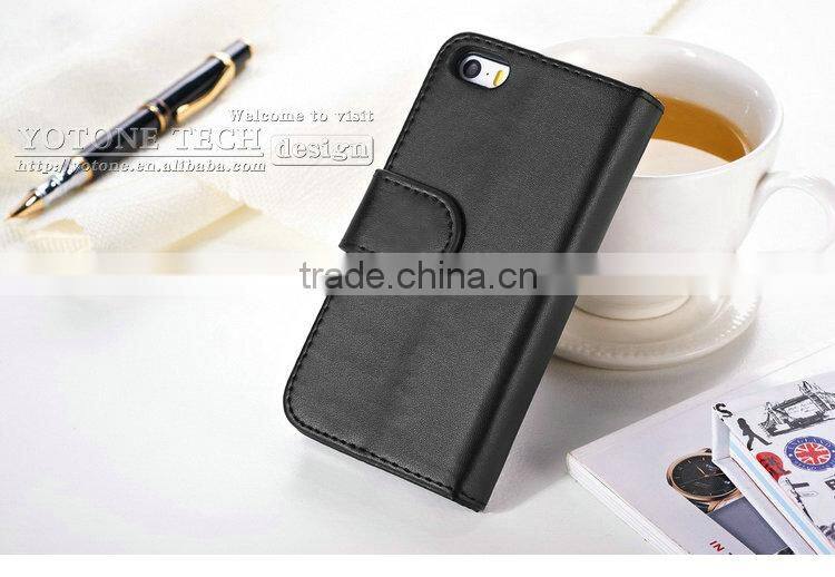 Good supplier good price good fashion horizontal flip mobile phone case for Iphone 5 5S with picture frame for Apple brand