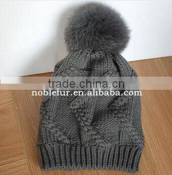 various style rabbit fur plain solid color female pompom headwear