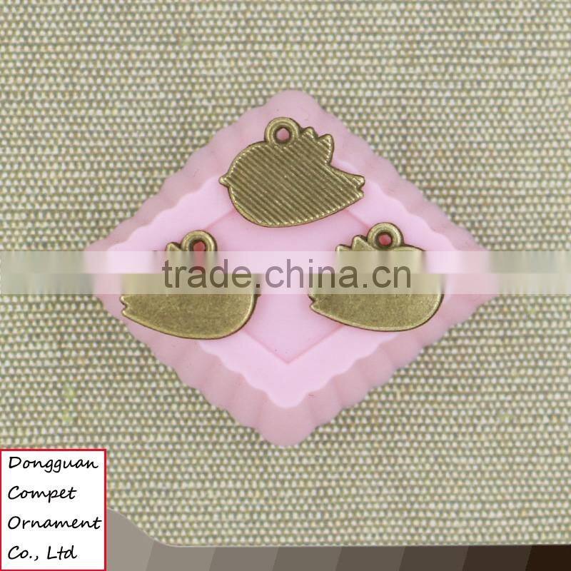 Manufacture selling ancient bronze zinc alloy diy birds pendant