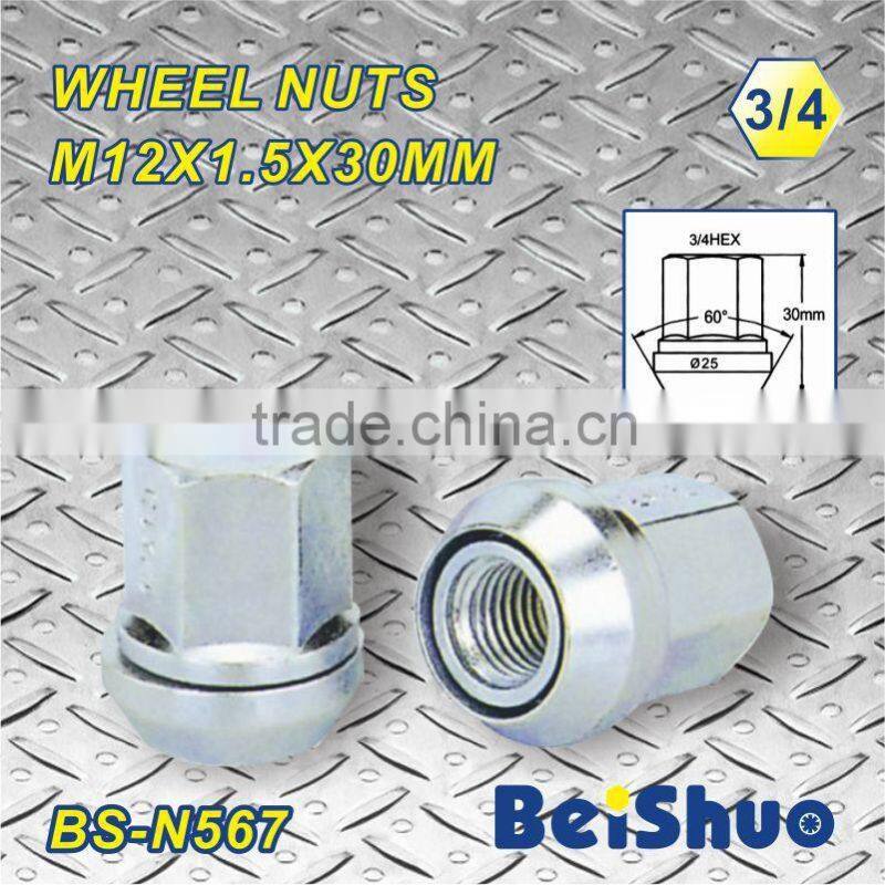 (BS-N567) M12X1.5X30MM HEX 3/4 wheel nut wheel accessory