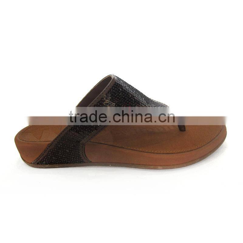 eva heel flip flops with gem decoration