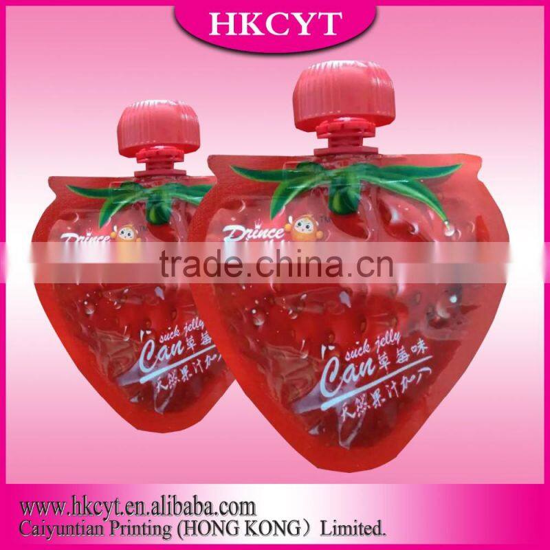 Custom Shaped Food Grade Baby Food Spout Pouch Bag