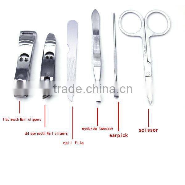 Blue Flower Bag Manicure Set