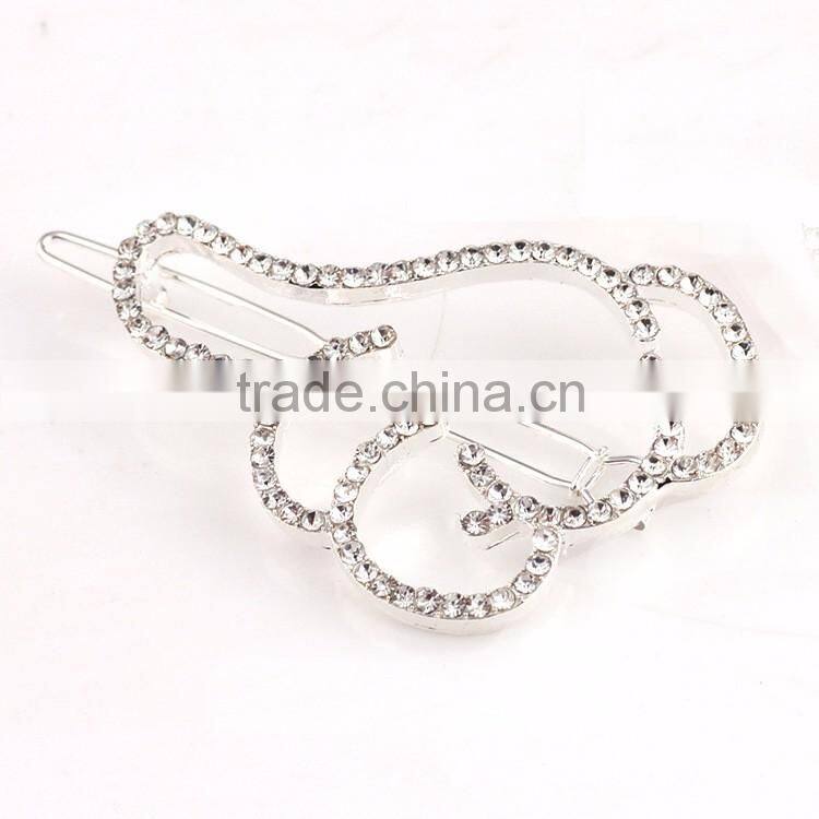Rhinestone side clamp clip, Thumb finger clip ,hair clips