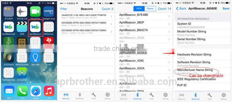 UUID Programmable iBeacon / Battery Replaceable ibeacon