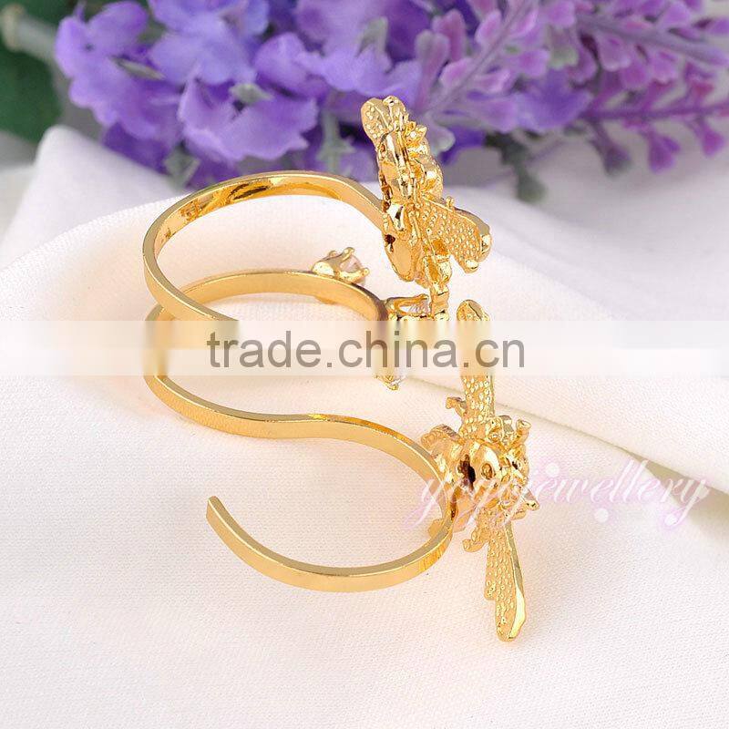 Novel simple gold ring design for girls