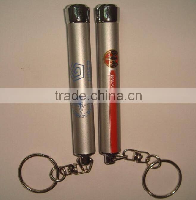 2016 Newly design projection keychain, mini tourch light key holder with customized logo