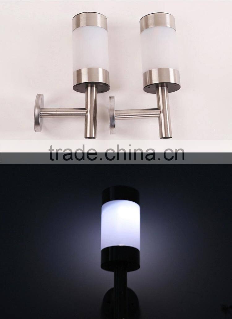 Outdoor garden solar lamps wall mounted