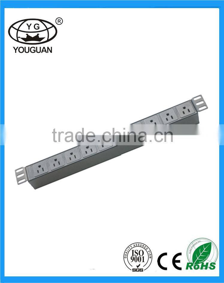 19''America type 10 ways Rack PDU Socket