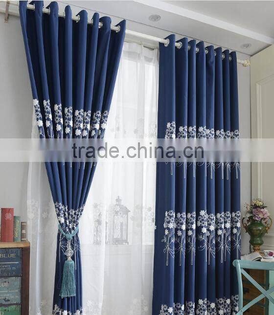 2015 Latest design fabric curtains for living room window curtain