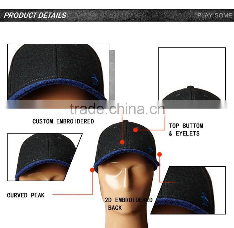 Custom own design wholesale fitted snapback baseball cap