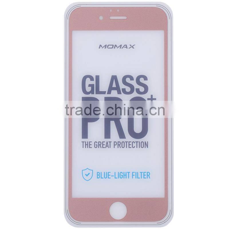 Original MOMAX Hard Full Screen Protector Tempered Glass Screen protective Film For iPhone 6/6s 4.7 inch PZAPIP6FFARB MT-4838