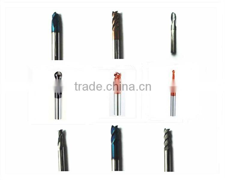 Gold Coating High-Performance Processing Tungsten Solid Carbide Ball End Milling Cutter