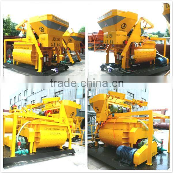 Hot sale new type JS750 forced concrete mixer truck for sale industrial used
