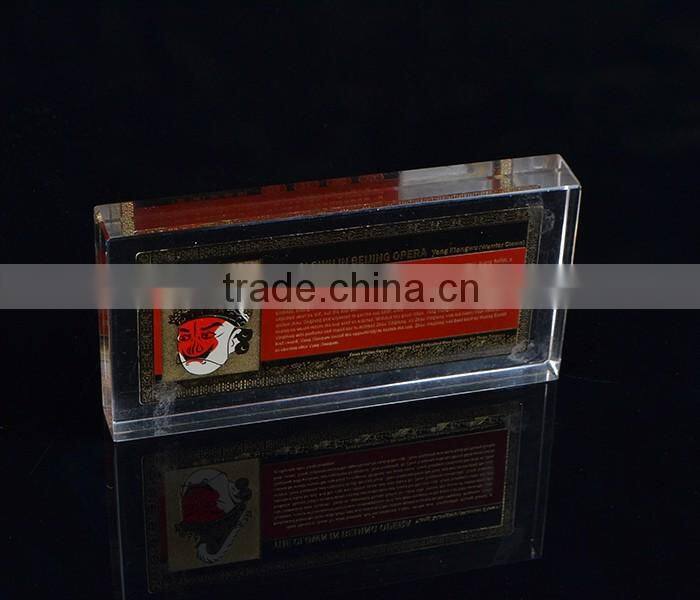 factory direct acrylic block display travel gift acrylic block souvenir
