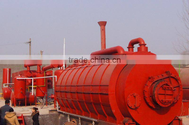 Waste plastic recycling machine crued oil refinery