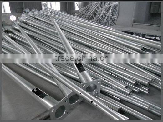 Hot dip galvanized conical steel road street signal light pole