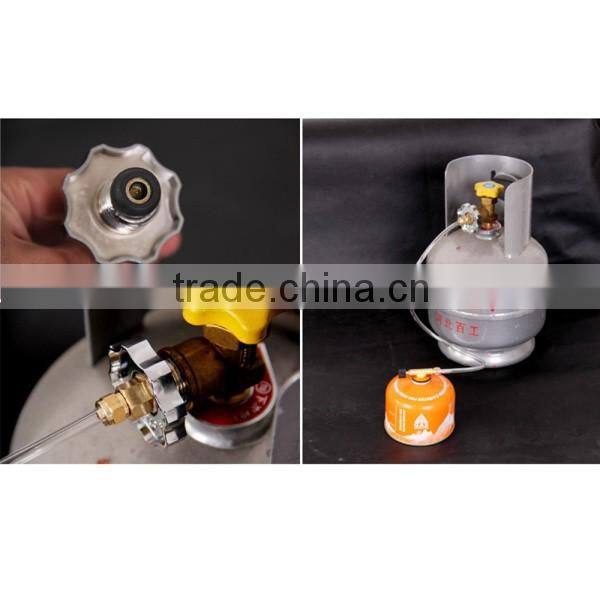 Outdoor Camping Gas Stove Safe Switching Charging Inflatable Valve Adapter for Flat Tank Liquefied Gas Cylinder