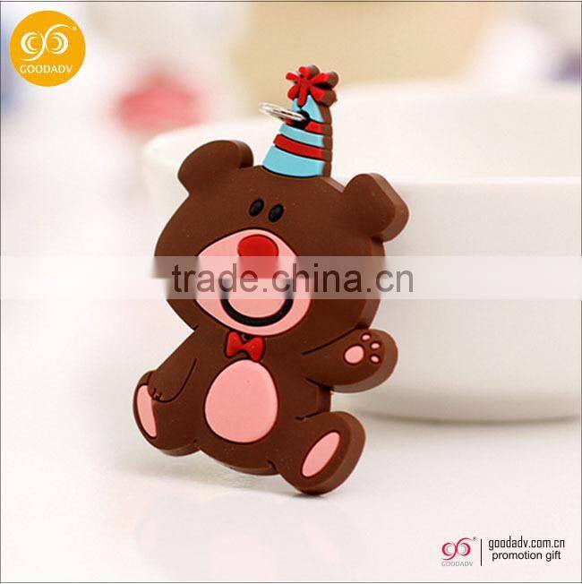 Souvenir printed customized custom 3d key chain