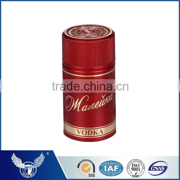 Plastic bottle cap for vodka whisky bottles