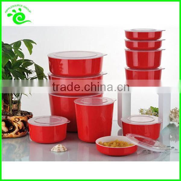 Clear Plastic Cylinder Food Container Set With Lid