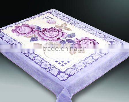 100% polyester printed mink blanket