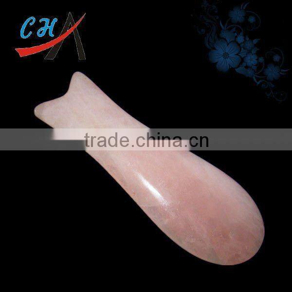 rose quartz gemstone massage tool
