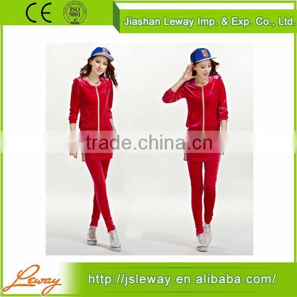 Ladies Womens Sports Sexy Plus Size Velour Tracksuits Wholesale