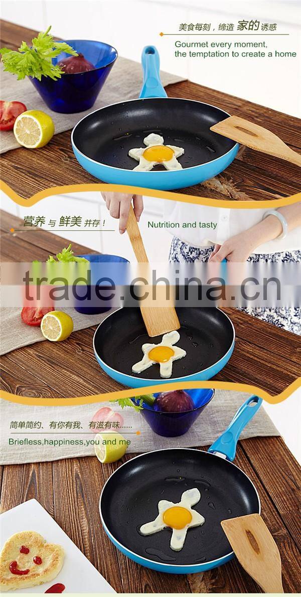 induction aluminum non-stick frying pan with glass lid kitchenware