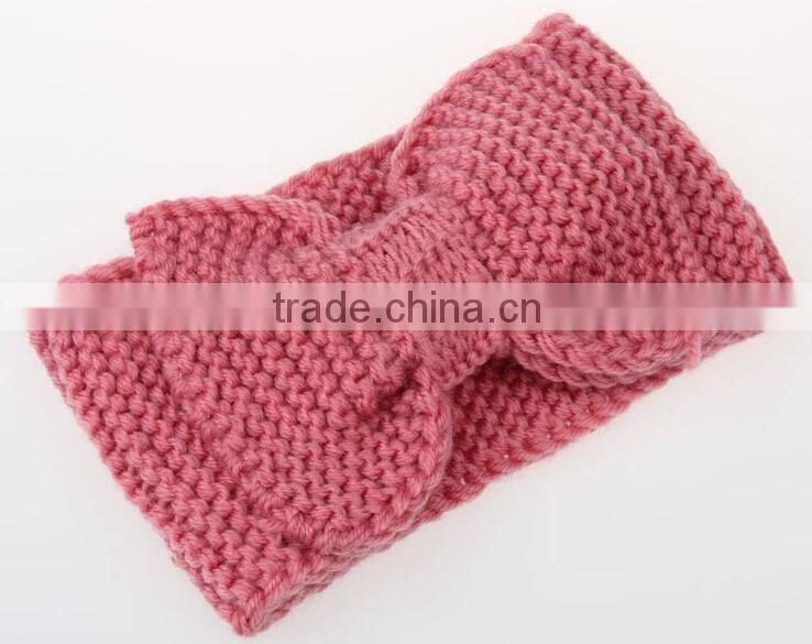 >>NEW handmade chunky Knitted Winter bowknot Headbands for Women/