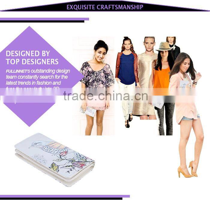 Latest Printed Cheap Female long Zipper Wallet/Lady Wallet